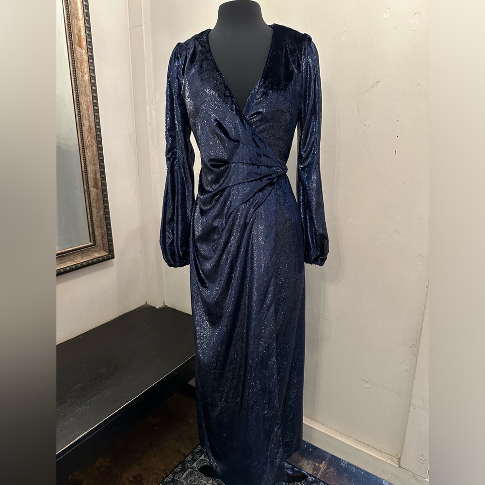Sparkle Wrap Maxi Dress